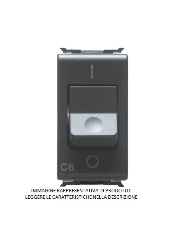 Disyuntor magnetotérmico Gewiss 1p n c6 3ka gw30374 playbus